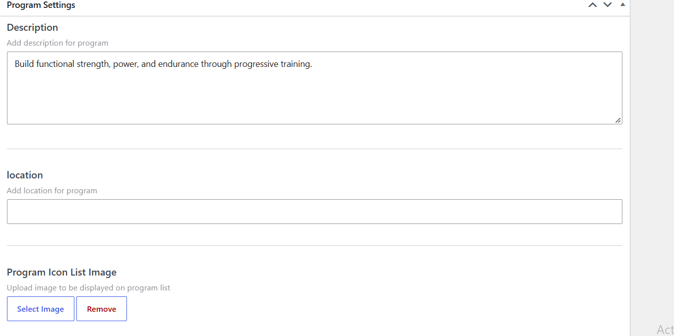 Program Details