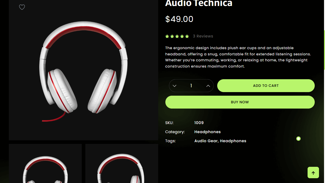 Big Gallery Product Layout