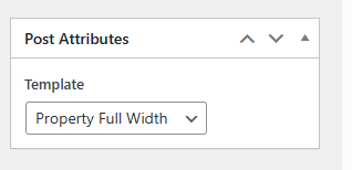 Property Full Width Template